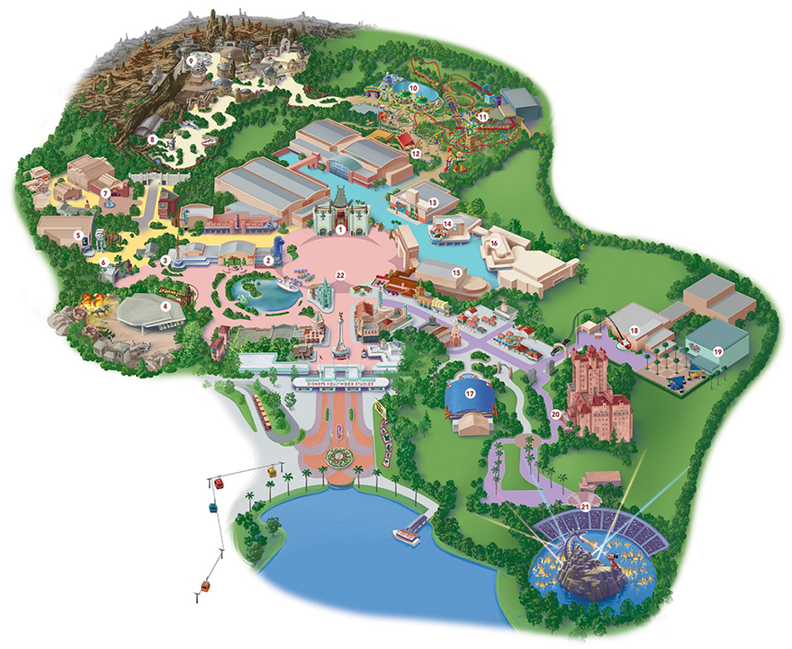 Disney Hollywood Studios Map Pdf